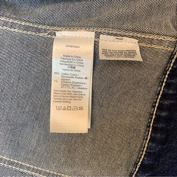 MADEWELL Denim Fitted Vest in Rocco Wash MED NWOT - Picture 7 of 8